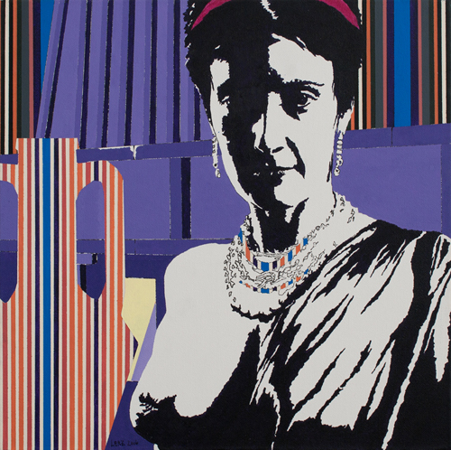 Kleopatra VII, Foto: Acryl auf Leinen, 40 cm x 40 cm, 2006
